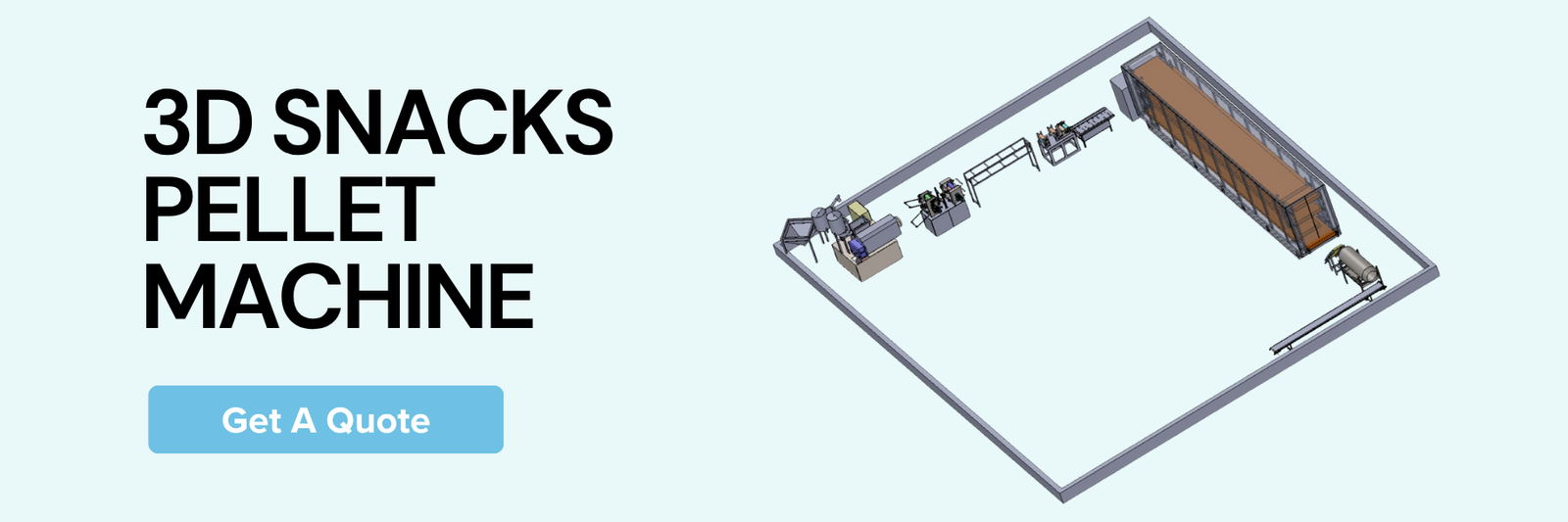 3D Snacks Pellet Machine